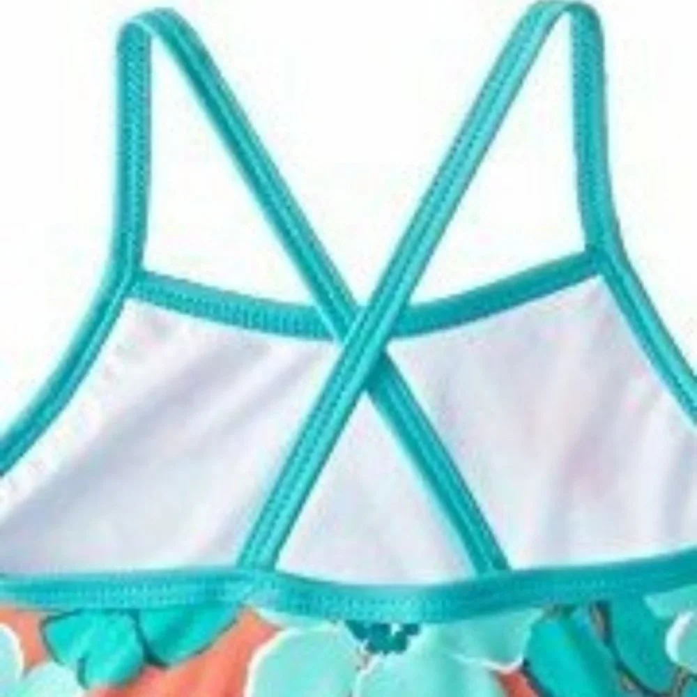Kanu Surf Floral 2 Piece Swimsuit Girls 24 Mo‎ NWT